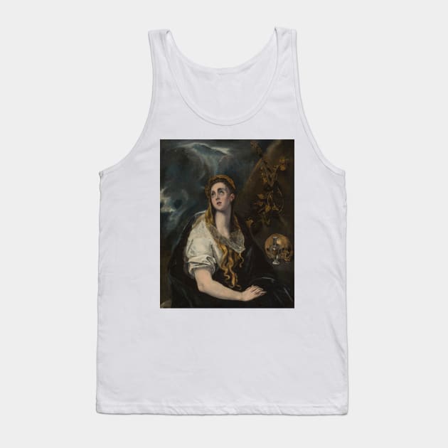 Penitent Magdalene by El Greco Tank Top by Classic Art Stall